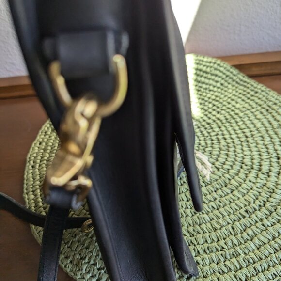 Coach Vintage Black DOP-5130 Station Leather Crossbody With Turnlock Closure - Picture 6 of 10